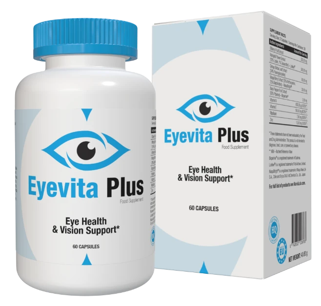 Bote de Eyevita Plus, apoyo integral para la salud visual